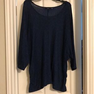 Blue sparkle thin sweater